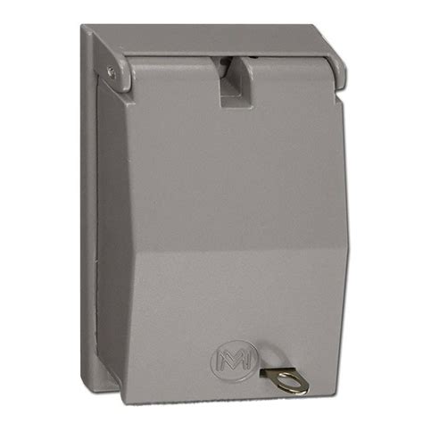 electric outlet lock box|outdoor electrical outlet locking cover.